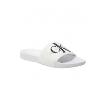 CALVIN KLEIN JEANS SLIDE MONOGRAM ΠΑΝΤΟΦΛΑ ΑΝΔΡΙΚΗ WHITE