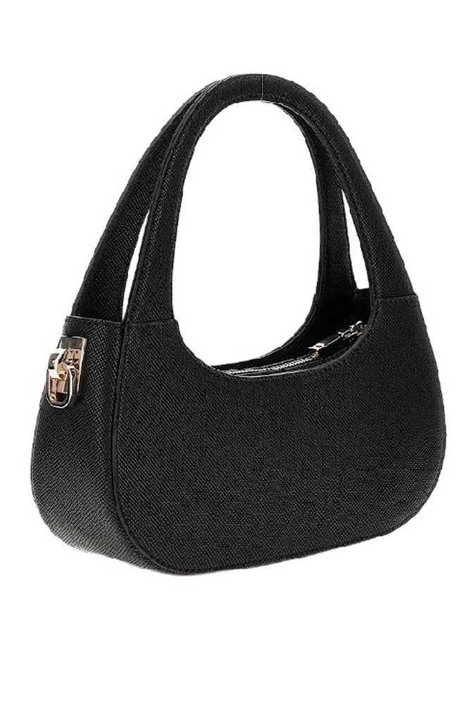 GUESS ECO JAZLYNN HOBO CROSSBODY ΤΣΑΝΤΑ ΓΥΝΑΙΚΕΙ? BLACK