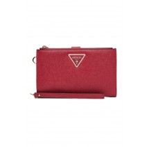 GUESS LAUREL II SLG DBL ZIP ORGNZR ΠΟΡΤΟΦΟΛΙ ΓΥΝΑΙΚΕΙΟ RED