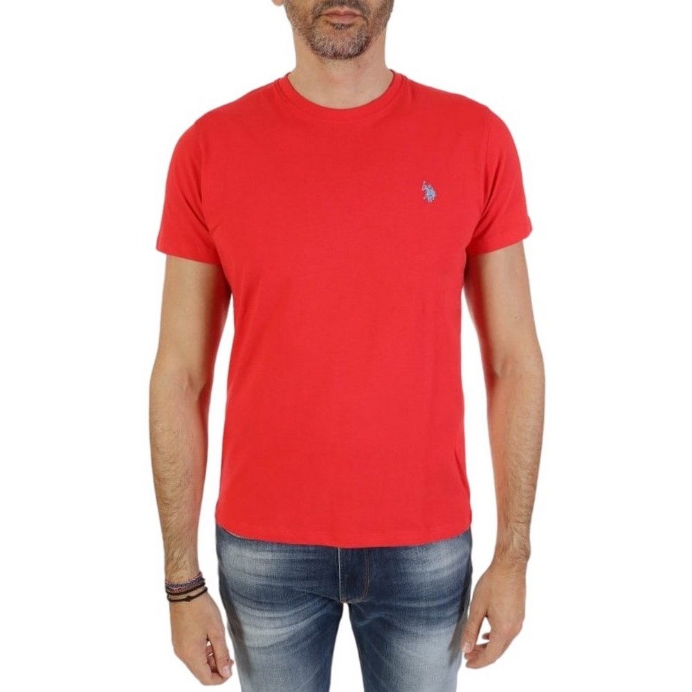 U.S POLO ASSN 49351 T-SHIRT ΜΠΛΟΥΖΑ ΑΝΔΡΙΚH CORAL