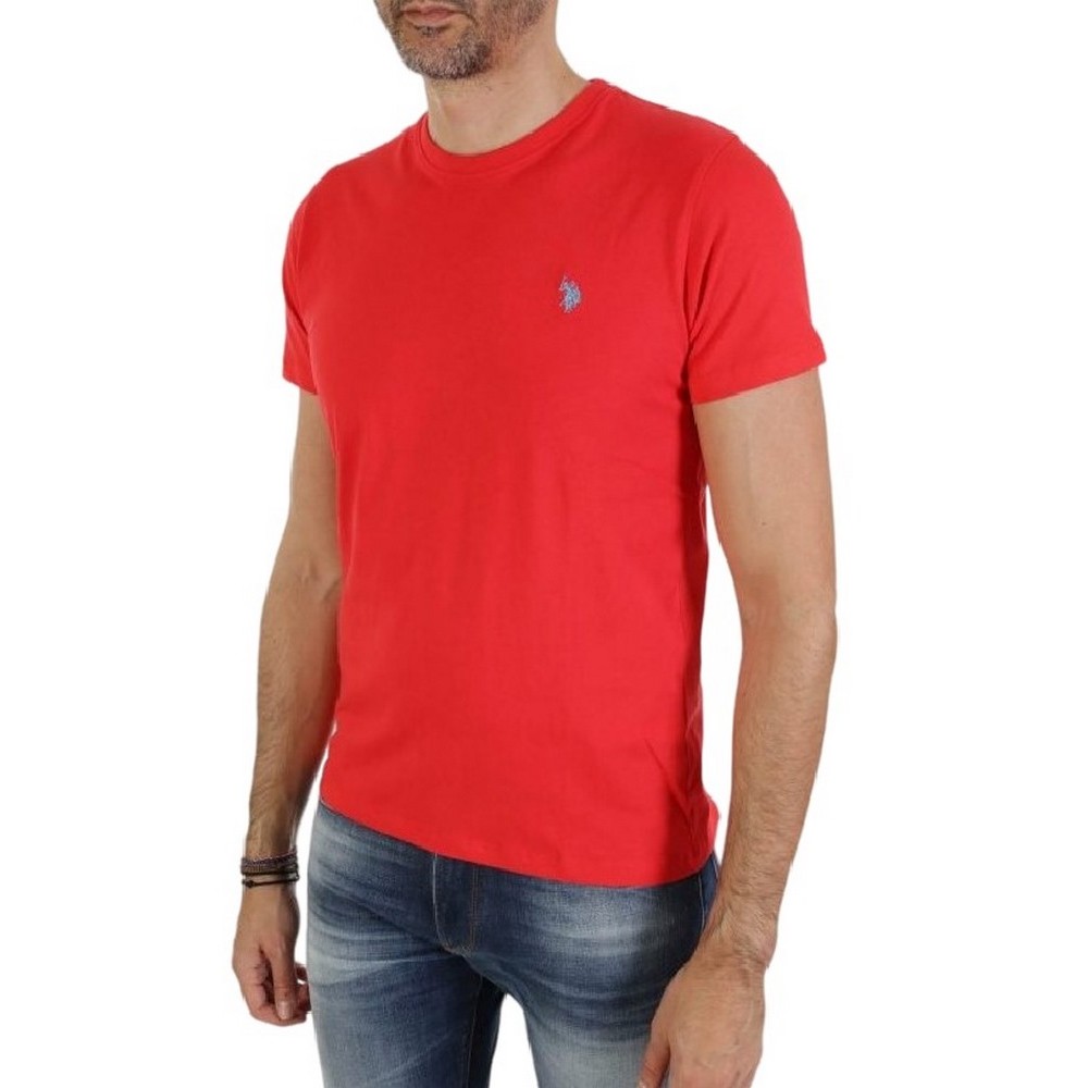 U.S POLO ASSN 49351 T-SHIRT ΜΠΛΟΥΖΑ ΑΝΔΡΙΚH CORAL