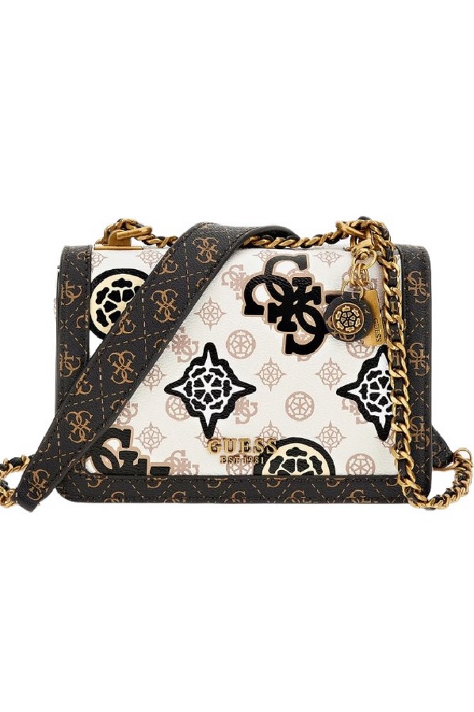 GUESS ABEY CONVERTIBLE XBODY FLAP ΤΣΑΝΤΑ ΓΥΝΑΙΚΕΙΑ ECRU