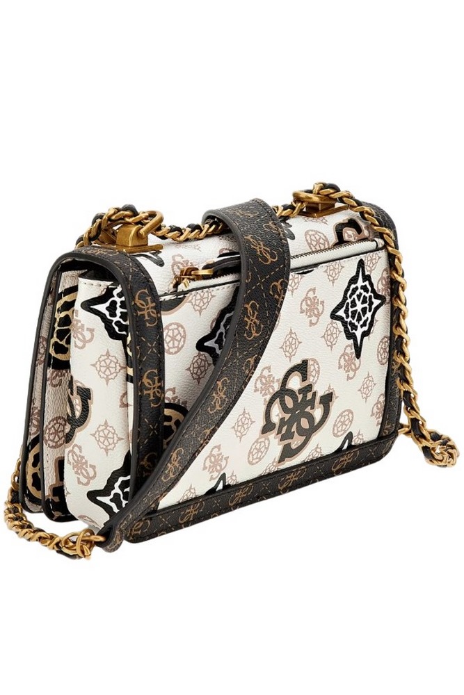 GUESS ABEY CONVERTIBLE XBODY FLAP ΤΣΑΝΤΑ ΓΥΝΑΙΚΕΙΑ ECRU