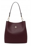 TOMMY HILFIGER ICON SHOULDER BAG MONO ΤΣΑΝΤΑ ΓΥΝΑΙΚΕΙΑ BORDEAUX