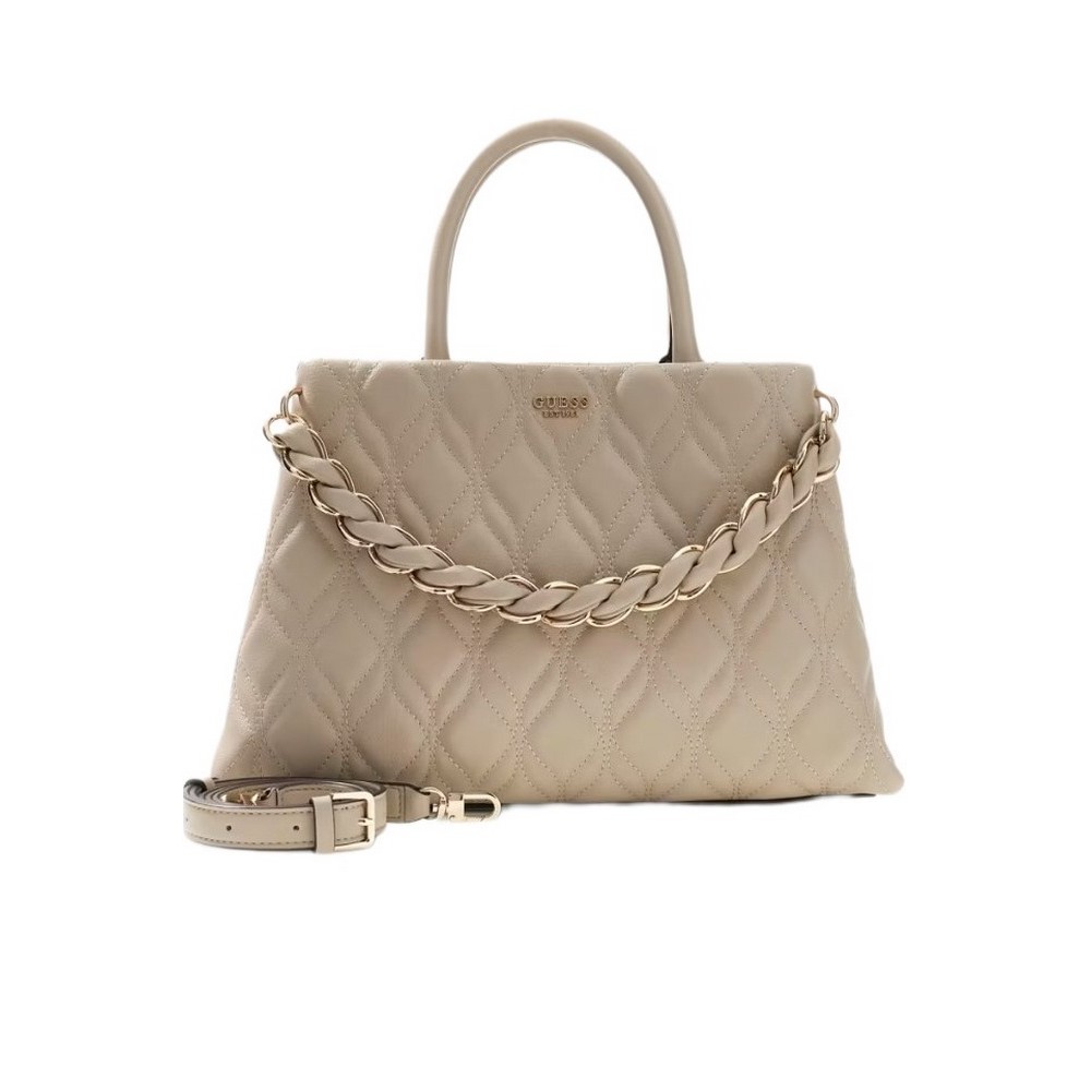 GUESS MAXINE GIRLFRIEND SATCHEL ΤΣΑΝΤΑ ΓΥΝΑΙΚΕΙΑ TAUPE