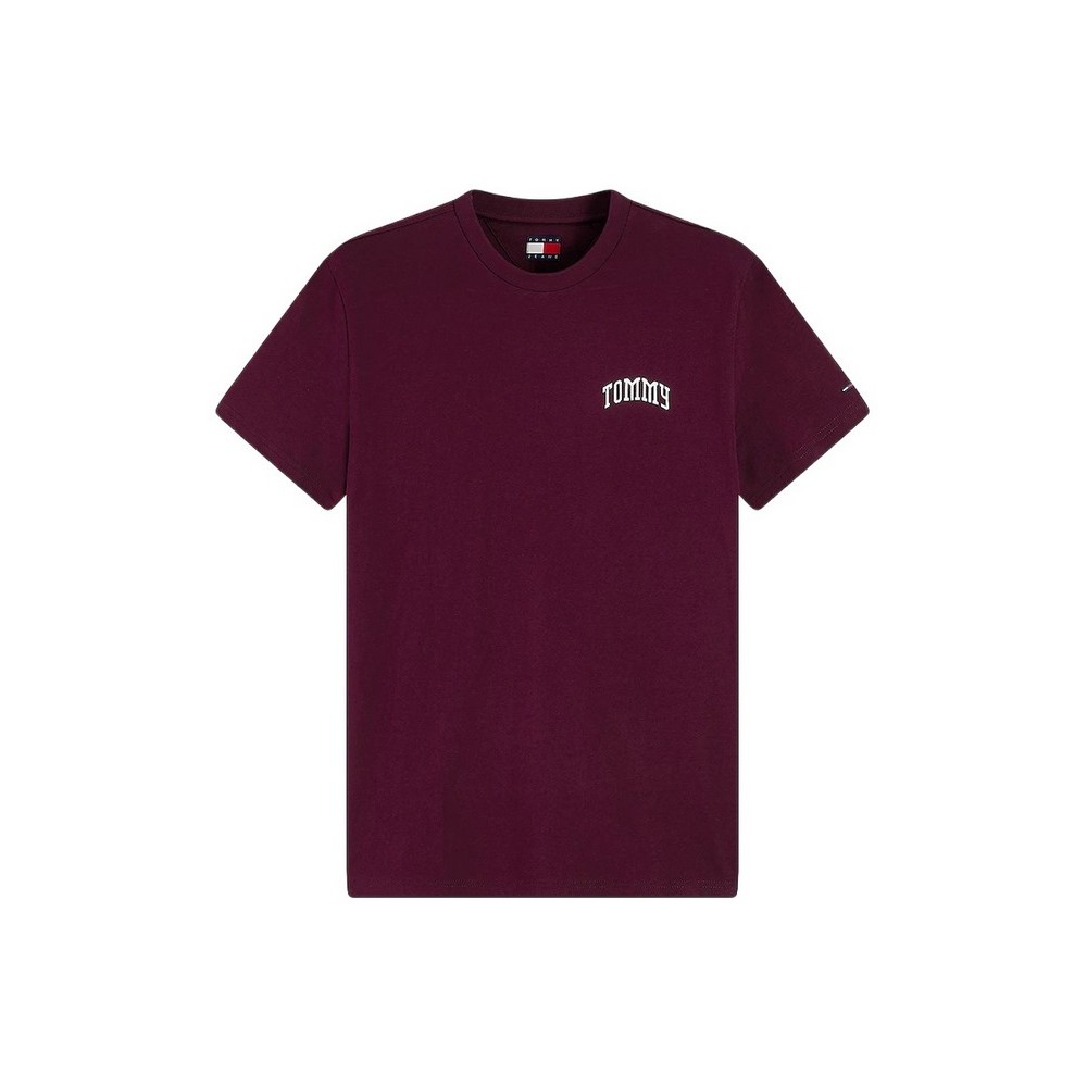 TOMMY JEANS SLIM TOMMY T-SHIRT ΜΠΛΟΥΖΑ ΑΝΔΡΙΚΗ BERRY