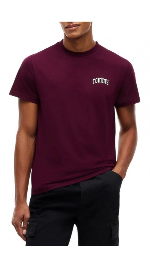 TOMMY JEANS SLIM TOMMY T-SHIRT ΜΠΛΟΥΖΑ ΑΝΔΡΙΚΗ BERRY