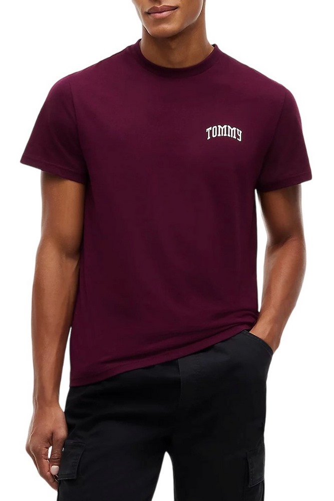 TOMMY JEANS SLIM TOMMY T-SHIRT ΜΠΛΟΥΖΑ ΑΝΔΡΙΚΗ BERRY