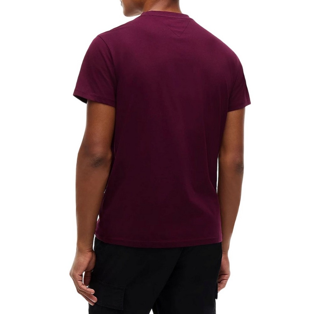 TOMMY JEANS SLIM TOMMY T-SHIRT ΜΠΛΟΥΖΑ ΑΝΔΡΙΚΗ BERRY