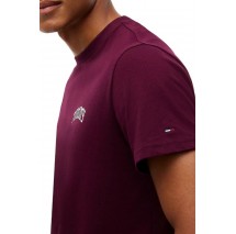 TOMMY JEANS SLIM TOMMY T-SHIRT ΜΠΛΟΥΖΑ ΑΝΔΡΙΚΗ BERRY