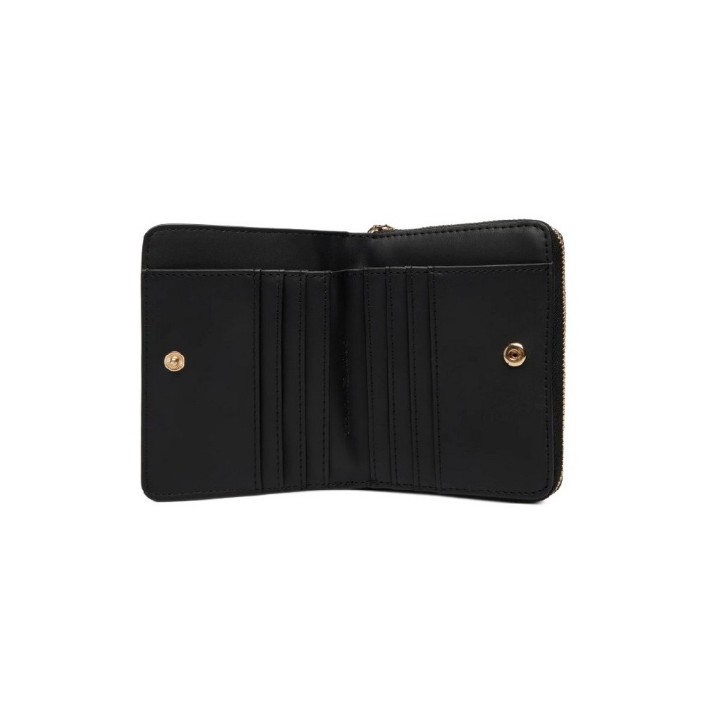 TOMMY HILFIGER ICON MED ZA W/FLAP MONO ΠΟΡΤΟΦΟΛΙ ΓΥΝΑΙΚΕΙΟ BLACK