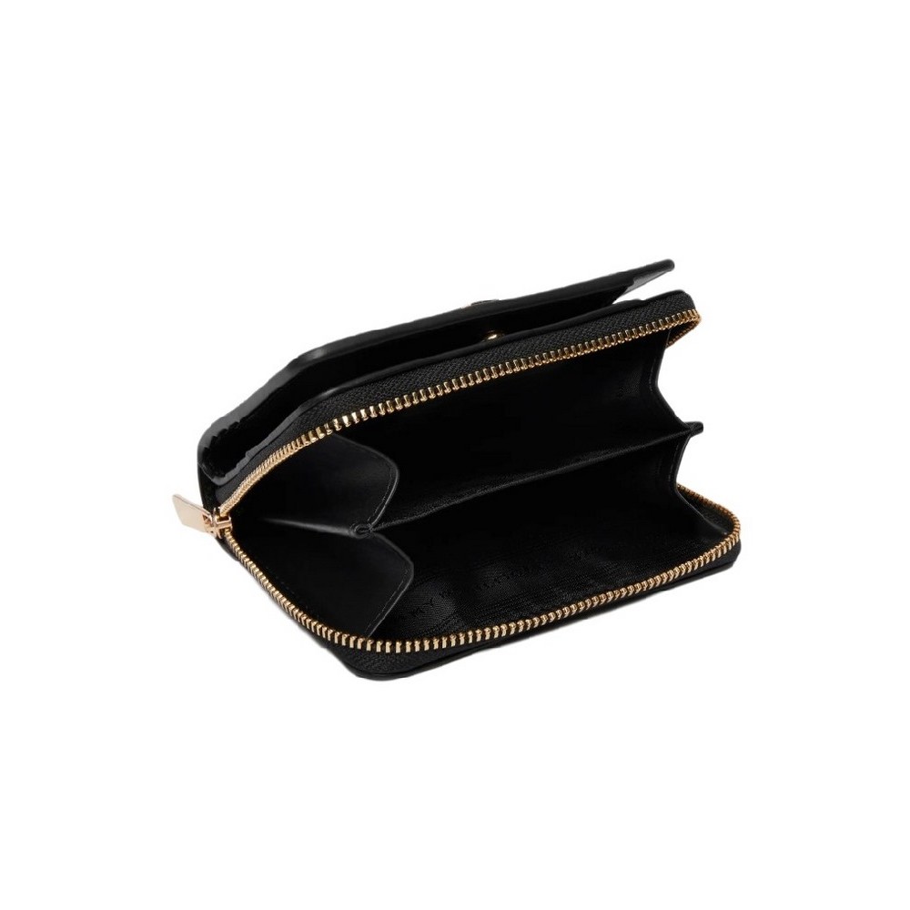 TOMMY HILFIGER ICON MED ZA W/FLAP MONO ΠΟΡΤΟΦΟΛΙ ΓΥΝΑΙΚΕΙΟ BLACK