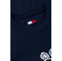 TOMMY JEANS RLX CREST REPEAT T-SHIRT ΜΠΛΟΥΖΑ ΑΝΔΡΙΚΗ NAVY