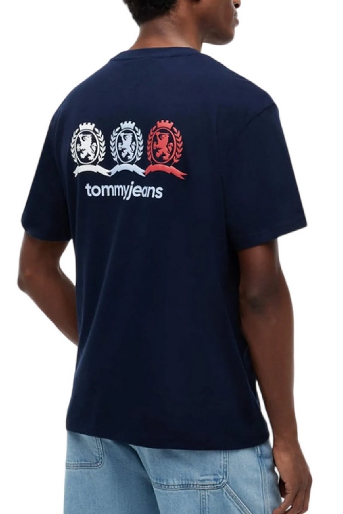TOMMY JEANS RLX CREST REPEAT T-SHIRT ΜΠΛΟΥΖΑ ΑΝΔΡΙΚΗ NAVY