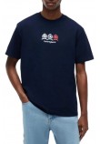 TOMMY JEANS RLX CREST REPEAT T-SHIRT ΜΠΛΟΥΖΑ ΑΝΔΡΙΚΗ NAVY