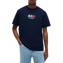 TOMMY JEANS RLX CREST REPEAT T-SHIRT ΜΠΛΟΥΖΑ ΑΝΔΡΙΚΗ NAVY