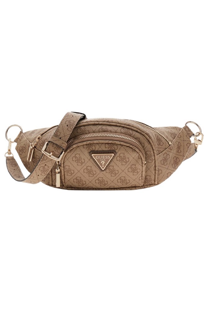 GUESS LATONA BELT BAG ΤΣΑΝΤΑ ΓΥΝΑΙΚΕΙΑ LATTE