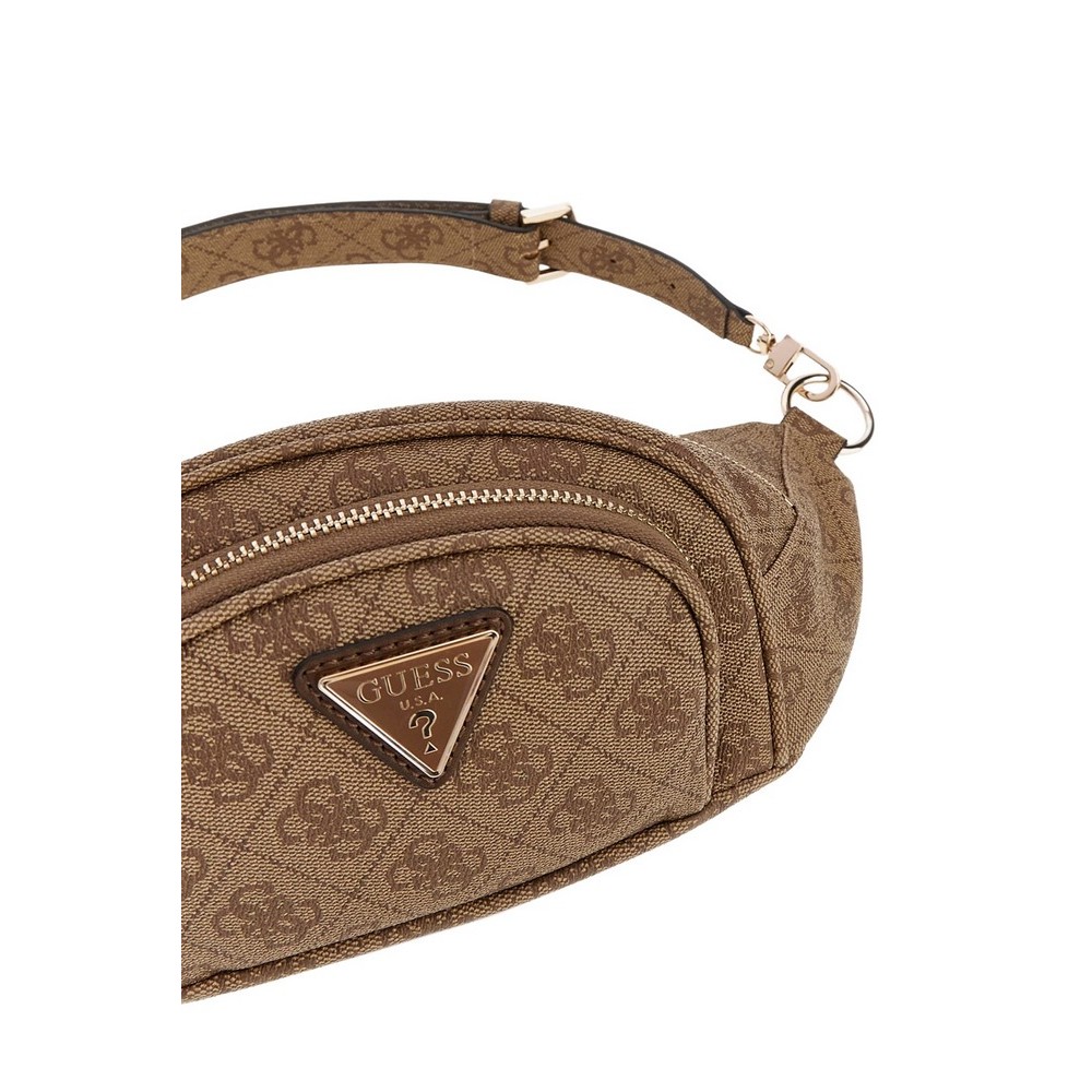 GUESS LATONA BELT BAG ΤΣΑΝΤΑ ΓΥΝΑΙΚΕΙΑ LATTE