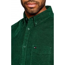 TOMMY JEANS REG BABY CORDUROY SHIRT EXT ΠΟΥΚΑΜΙΣΟ ΑΝΔΡΙΚΟ DARK GREEN