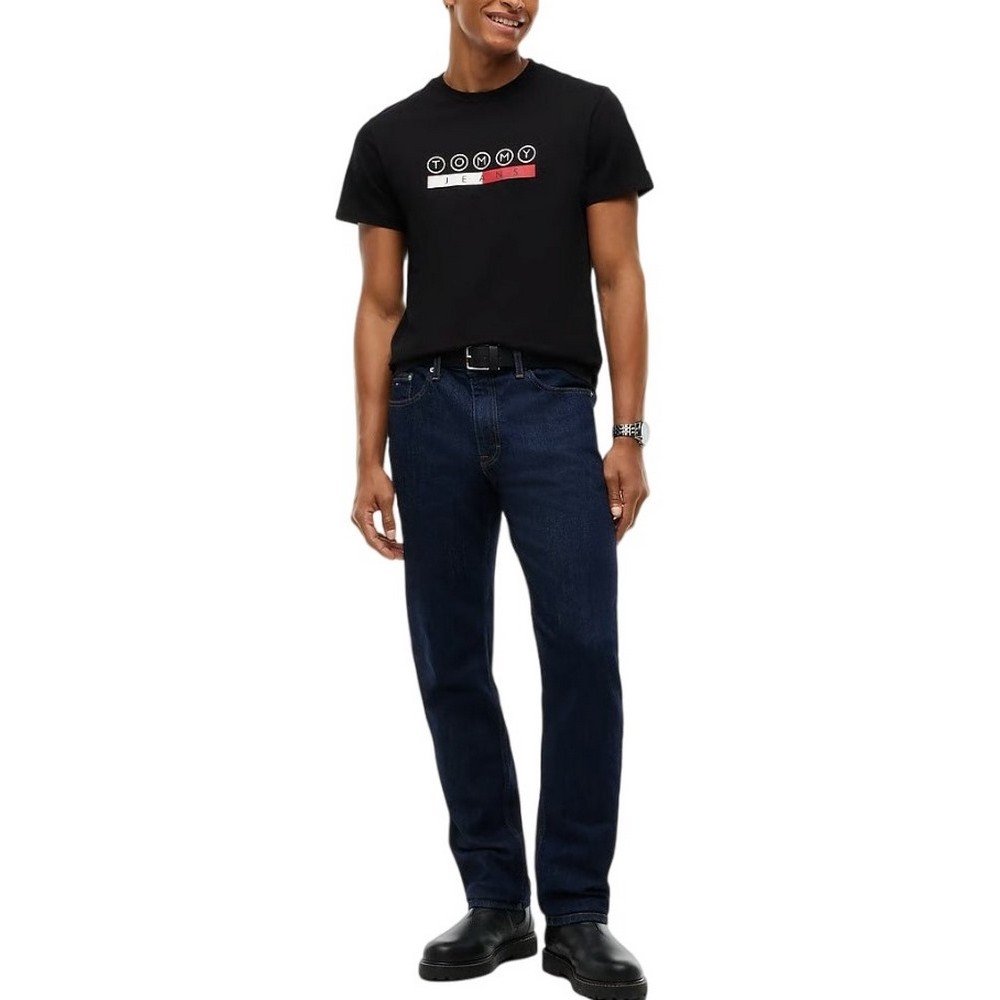TOMMY JEANS SLIM DNA PLAY T-SHIRT ΜΠΛΟΥΖΑ ΑΝΔΡΙΚΗ BLACK