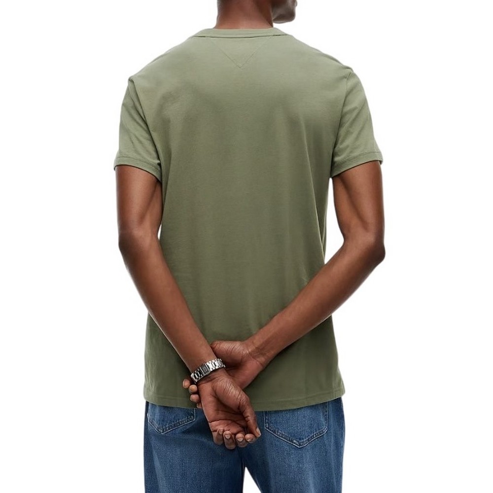 TOMMY JEANS SLIM DNA PLAY T-SHIRT ΜΠΛΟΥΖΑ ΑΝΔΡΙΚΗ OLIVE