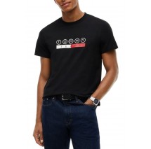 TOMMY JEANS SLIM DNA PLAY T-SHIRT ΜΠΛΟΥΖΑ ΑΝΔΡΙΚΗ BLACK