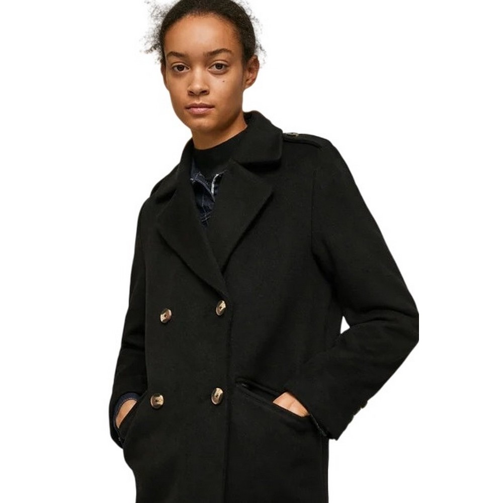 ΠΑΛΤΟ E1 ALICE  ΓΥΝΑΙΚΕΙΟ PEPE JEANS BLACK