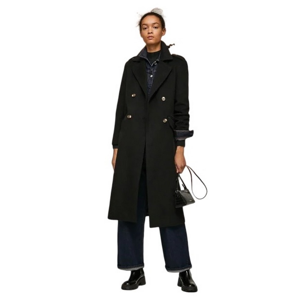 ΠΑΛΤΟ E1 ALICE  ΓΥΝΑΙΚΕΙΟ PEPE JEANS BLACK