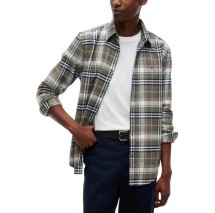 TOMMY JEANS REG FLANNEL CHECK SHIRT EXT ΠΟΥΚΑΜΙΣΟ ΑΝΔΡΙΚΟ OLIVE