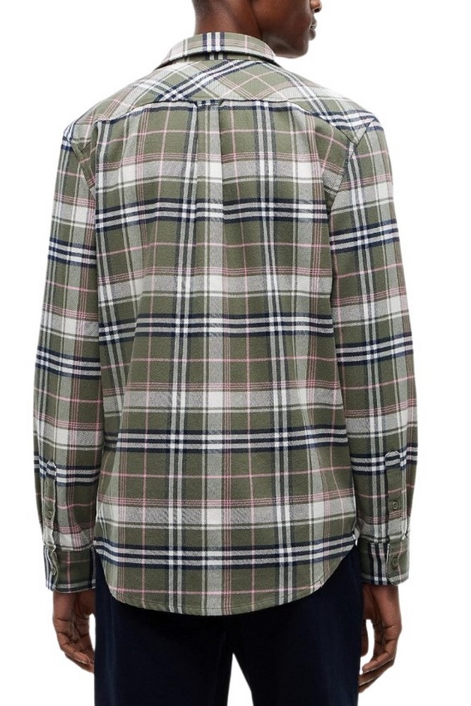 TOMMY JEANS REG FLANNEL CHECK SHIRT EXT ΠΟΥΚΑΜΙΣΟ ΑΝΔΡΙΚΟ OLIVE