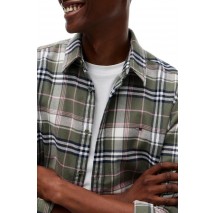 TOMMY JEANS REG FLANNEL CHECK SHIRT EXT ΠΟΥΚΑΜΙΣΟ ΑΝΔΡΙΚΟ OLIVE
