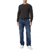 CALVIN KLEIN JEANS WAFFLE BADGE CREWNK TEE ΜΠΛΟΥΖΑ ΜΑΚΡΥΜΑΝΙΚΗ ΑΝΔΡΙΚΗ ANTHRACHITE