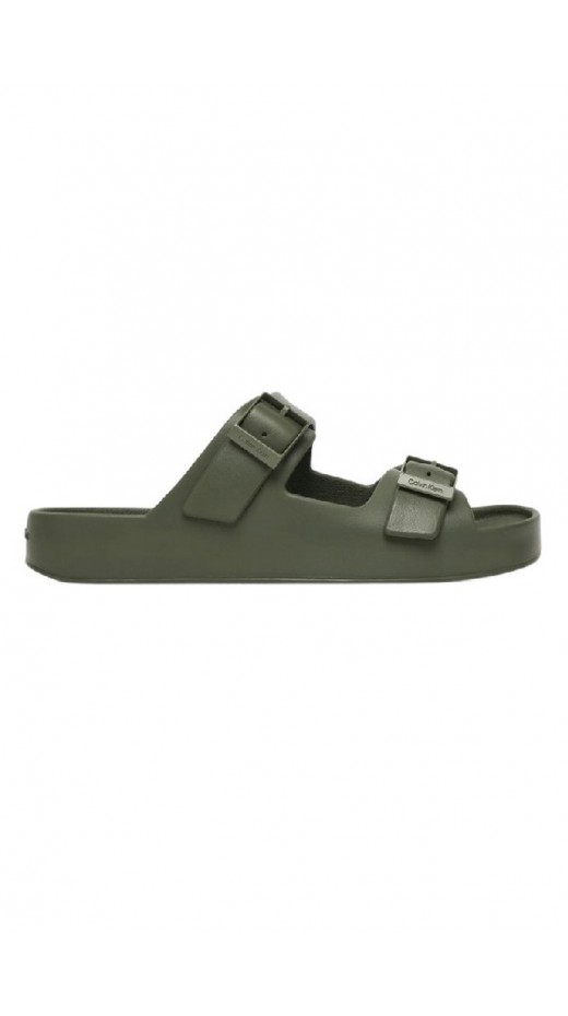 CALVIN KLEIN ERGON EVA DOUBLE BAR SANDAL ΠΑΝΤΟΦΛΑ ΑΝΔΡΙΚΗ MILITARY GREEN