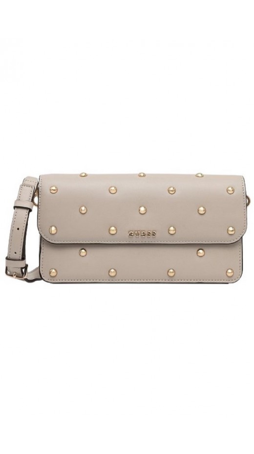 GUESS SADIE FLAP SHOULDER BAG ΤΣΑΝΤΑ ΓΥΝΑΙΚΕΙΑ TAUPE