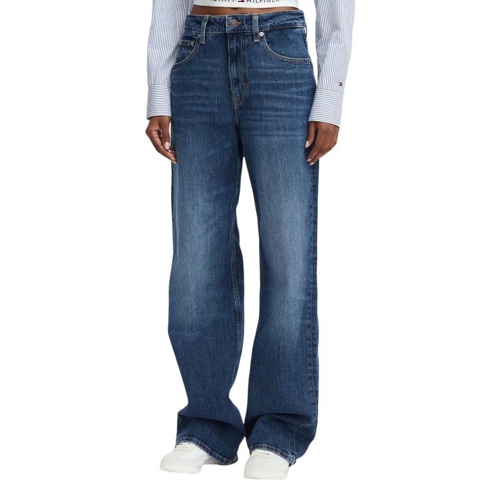 TOMMY JEANS MIA MR RLXD STR BJ0155 ΤΖΙΝ ΠΑΝΤΕΛΟΝΙ ΓΥΝΑΙΚΕΙΟ DENIM DARK