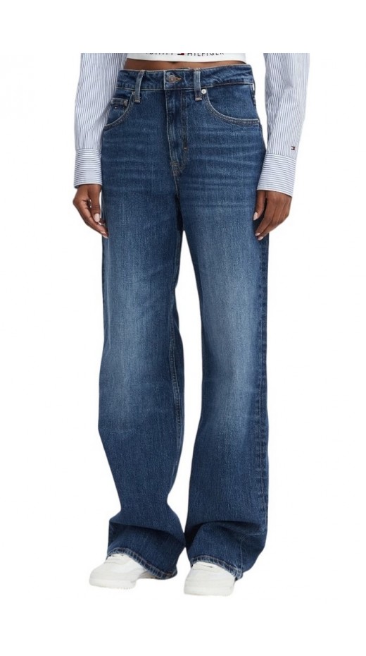 TOMMY JEANS MIA MR RLXD STR BJ0155 ΤΖΙΝ ΠΑΝΤΕΛΟΝΙ ΓΥΝΑΙΚΕΙΟ DENIM DARK