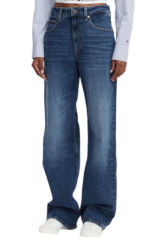 TOMMY JEANS MIA MR RLXD STR BJ0155 ΤΖΙΝ ΠΑΝΤΕΛΟΝΙ ΓΥΝΑΙΚΕΙΟ DENIM DARK