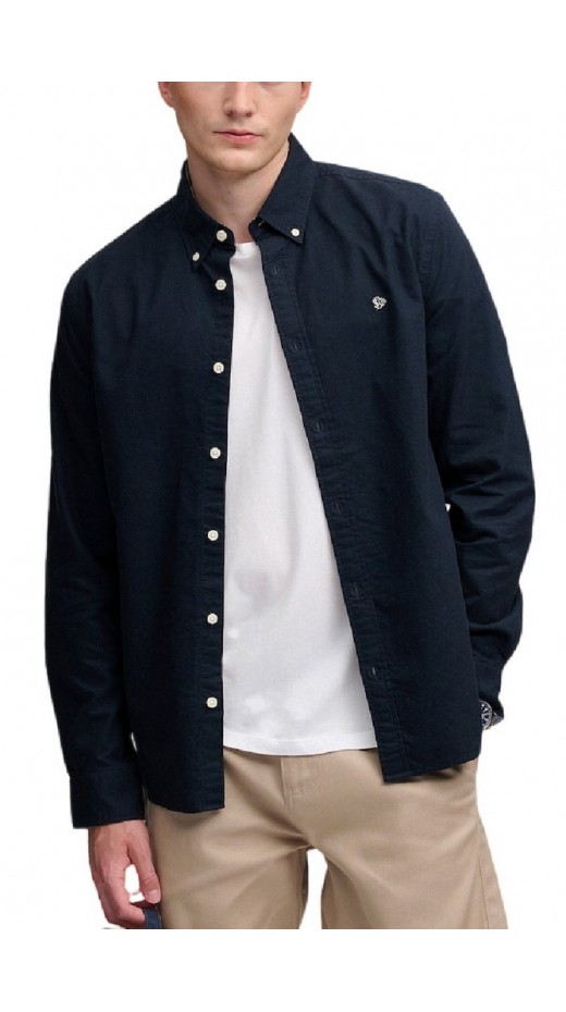 SUPERDRY PREPPY OXFORD SHIRT ΠΟΥΚΑΜΙΣΟ ΑΝΔΡΙΚΟ ECLIPSE NAVY