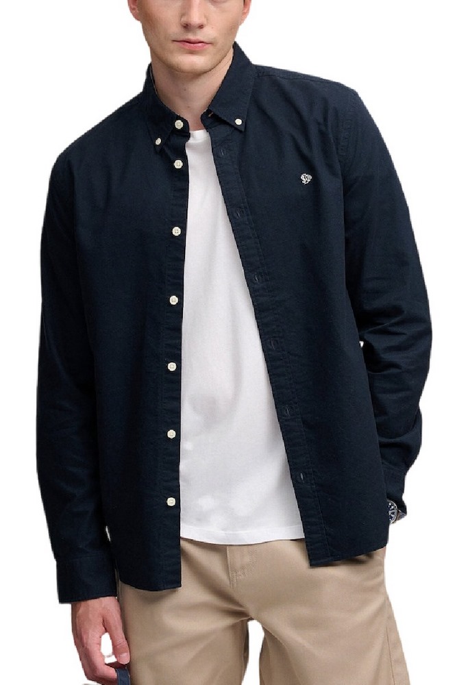 SUPERDRY PREPPY OXFORD SHIRT ΠΟΥΚΑΜΙΣΟ ΑΝΔΡΙΚΟ ECLIPSE NAVY