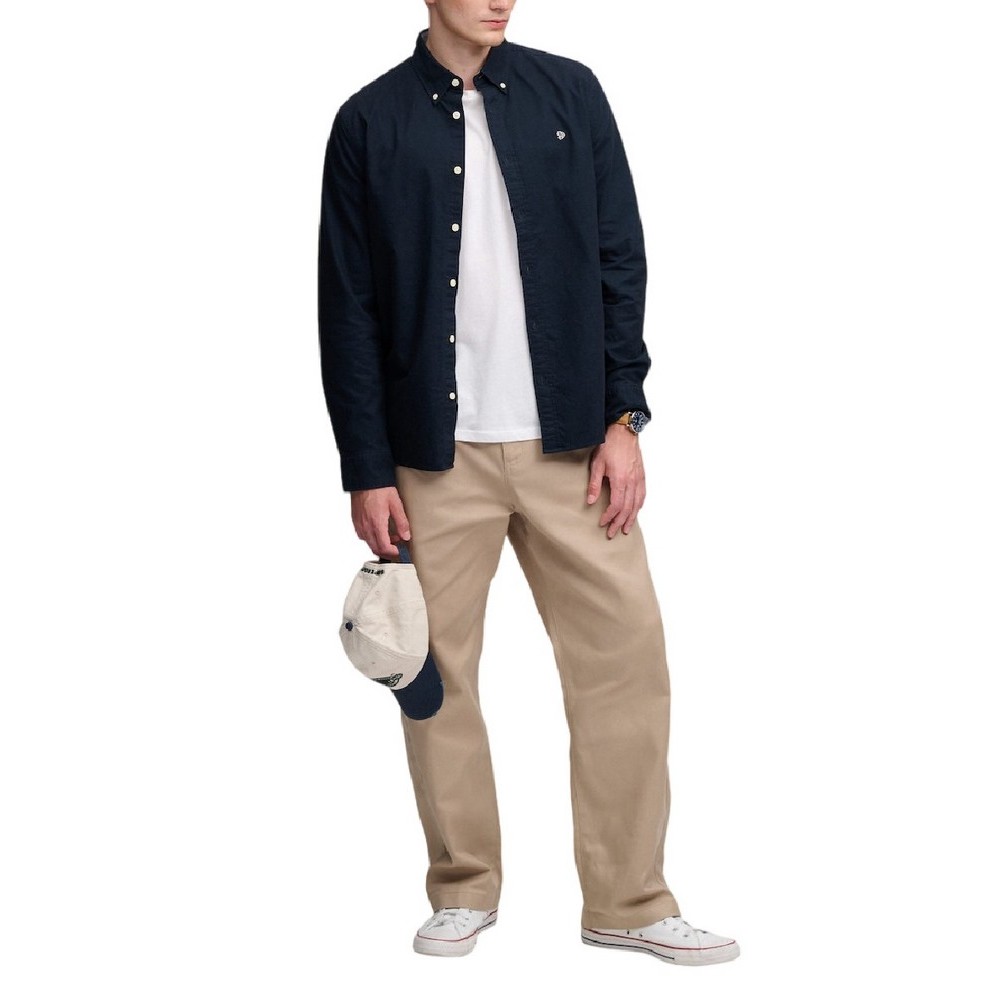 SUPERDRY PREPPY OXFORD SHIRT ΠΟΥΚΑΜΙΣΟ ΑΝΔΡΙΚΟ ECLIPSE NAVY