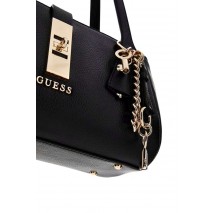 GUESS BROOKE SHOULDER SATCHEL ΤΣΑΝΤΑ ΓΥΝΑΙΚΕΙΑ BLACK