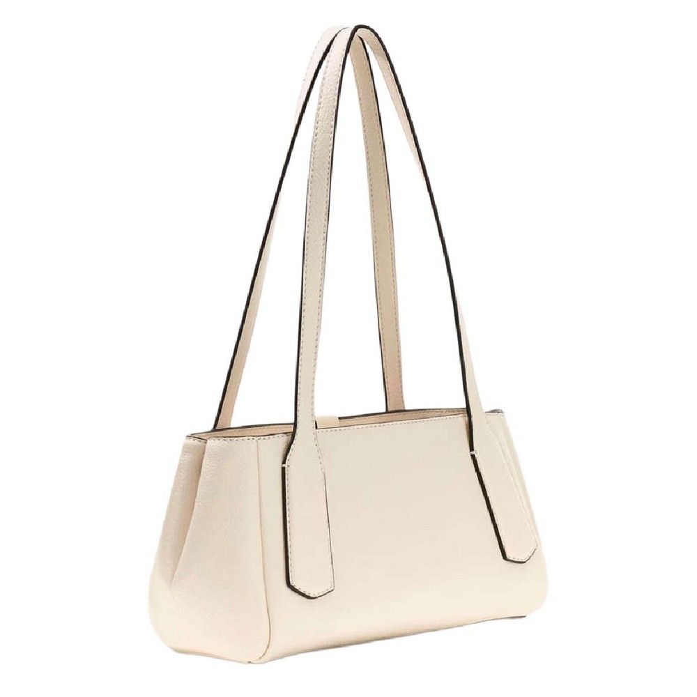 GUESS BROOKE SHOULDER SATCHEL ΤΣΑΝΤΑ ΓΥΝΑΙΚΕΙΑ OFF WHITE