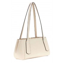 GUESS BROOKE SHOULDER SATCHEL ΤΣΑΝΤΑ ΓΥΝΑΙΚΕΙΑ OFF WHITE