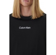 CALVIN KLEIN RLXD STANDARD LOGO CREWNK ΜΠΛΟΥΖΑ ΜΑΚΡΥΜΑΝΙΚΗ ΑΝΔΡΙΚΗ BLACK