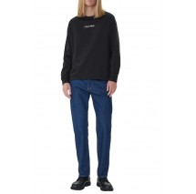 CALVIN KLEIN RLXD STANDARD LOGO CREWNK ΜΠΛΟΥΖΑ ΜΑΚΡΥΜΑΝΙΚΗ ΑΝΔΡΙΚΗ BLACK