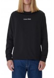 CALVIN KLEIN RLXD STANDARD LOGO CREWNK ΜΠΛΟΥΖΑ ΜΑΚΡΥΜΑΝΙΚΗ ΑΝΔΡΙΚΗ BLACK