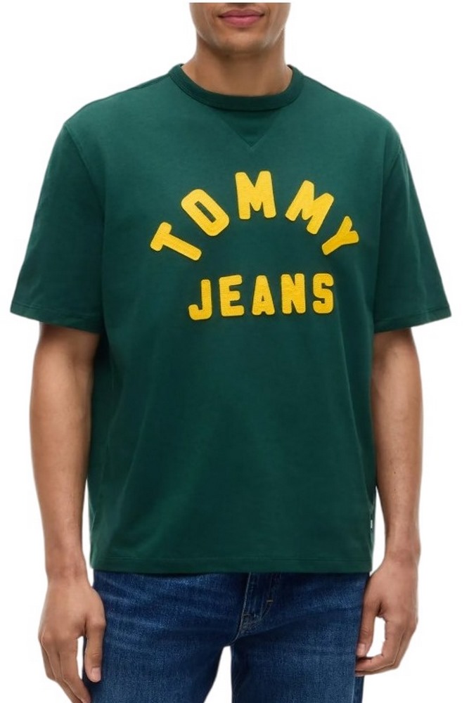 TOMMY JEANS 90S NEW CLASSIC T-SHIRT ΜΠΛΟΥΖΑ ΑΝΔΡΙΚΗ GREEN