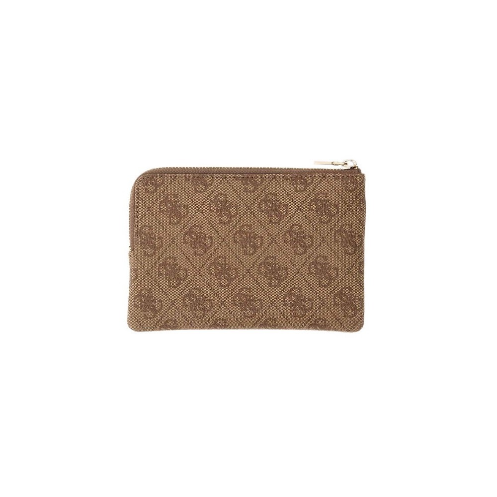 GUESS LAUREL II SLG KEY RING POUCH ΠΟΡΤΟΦΟΛΙ ΓΥΝΑΙΚΕΙΟ LATTE