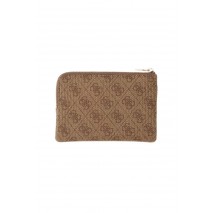 GUESS LAUREL II SLG KEY RING POUCH ΠΟΡΤΟΦΟΛΙ ΓΥΝΑΙΚΕΙΟ LATTE