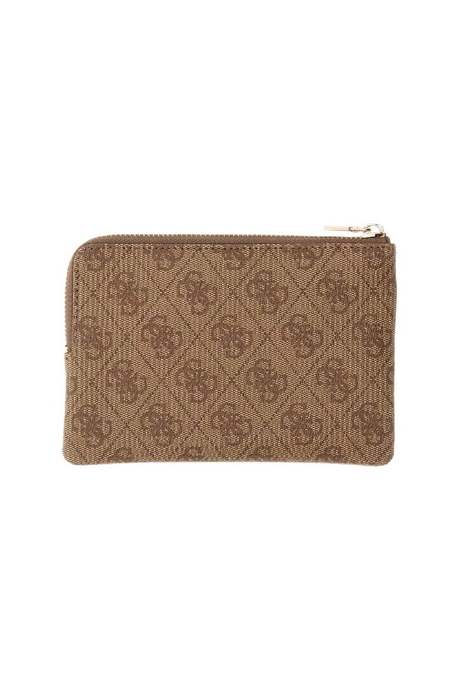 GUESS LAUREL II SLG KEY RING POUCH ΠΟΡΤΟΦΟΛΙ ΓΥΝΑΙΚΕΙΟ LATTE